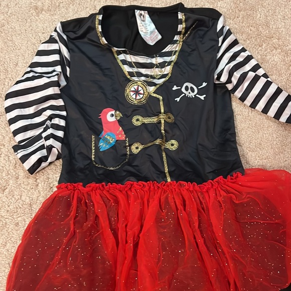 Girls pirate costume dress size 7/8 Preowned - Picture 2 of 4